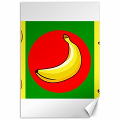 Banana Republic Flags Yellow Red Canvas 12  X 18 