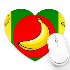 Banana Republic Flags Yellow Red Heart Mousepads