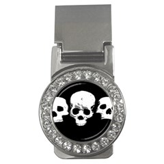 Halloween Horror Skeleton Skull Money Clips (cz)  by HermanTelo