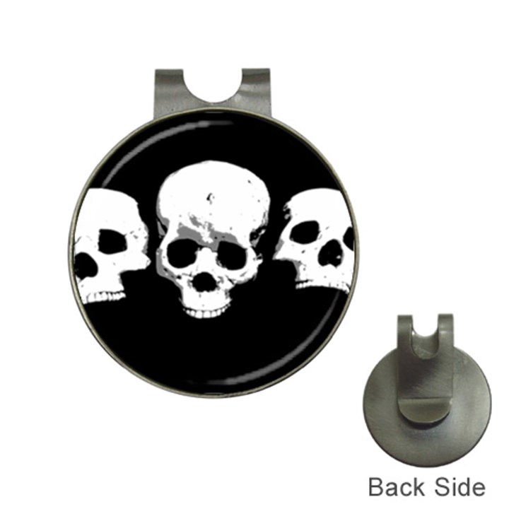 Halloween Horror Skeleton Skull Hat Clips with Golf Markers