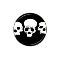 Halloween Horror Skeleton Skull Hat Clip Ball Marker by HermanTelo