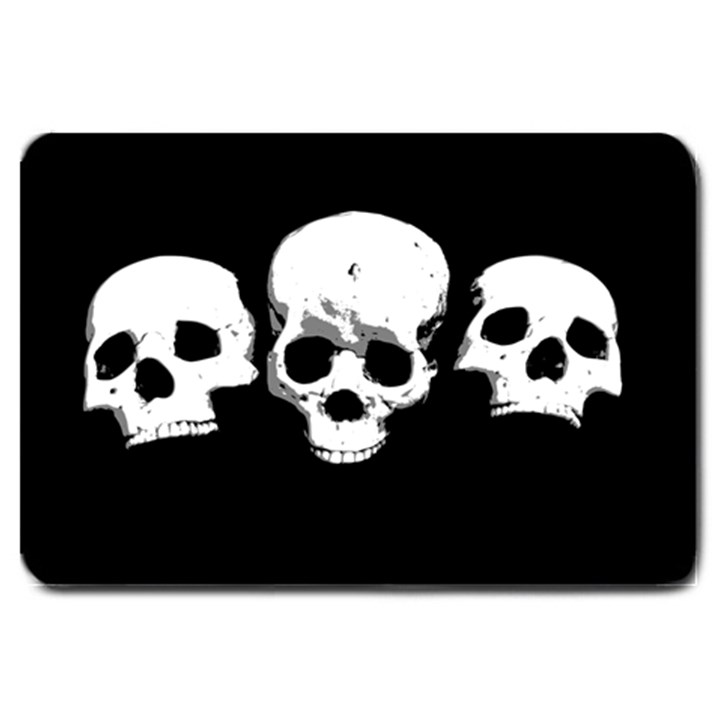 Halloween Horror Skeleton Skull Large Doormat 