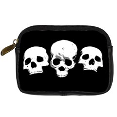 Halloween Horror Skeleton Skull Digital Camera Leather Case