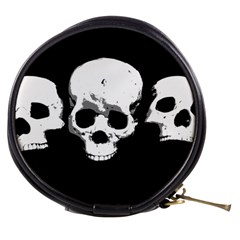 Halloween Horror Skeleton Skull Mini Makeup Bag by HermanTelo