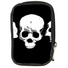 Halloween Horror Skeleton Skull Compact Camera Leather Case