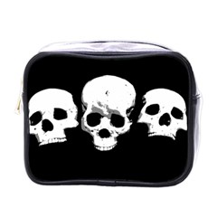 Halloween Horror Skeleton Skull Mini Toiletries Bag (one Side) by HermanTelo