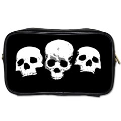 Halloween Horror Skeleton Skull Toiletries Bag (two Sides) by HermanTelo