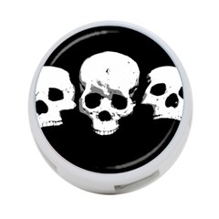 Halloween Horror Skeleton Skull 4-port Usb Hub (one Side) by HermanTelo