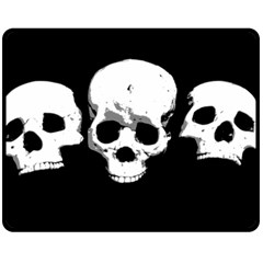 Halloween Horror Skeleton Skull Fleece Blanket (medium) 