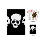 Halloween Horror Skeleton Skull Playing Cards Single Design (Mini) Back