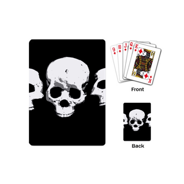 Halloween Horror Skeleton Skull Playing Cards Single Design (Mini)