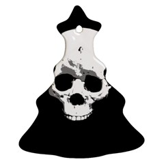 Halloween Horror Skeleton Skull Christmas Tree Ornament (two Sides) by HermanTelo