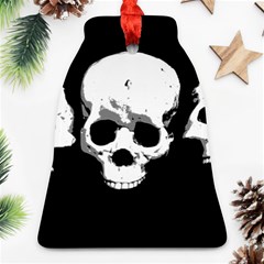 Halloween Horror Skeleton Skull Bell Ornament (two Sides) by HermanTelo