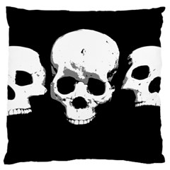 Halloween Horror Skeleton Skull Large Cushion Case (one Side) by HermanTelo