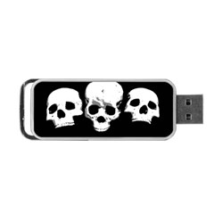 Halloween Horror Skeleton Skull Portable Usb Flash (two Sides) by HermanTelo