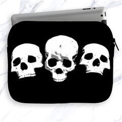 Halloween Horror Skeleton Skull Apple Ipad 2/3/4 Zipper Cases by HermanTelo