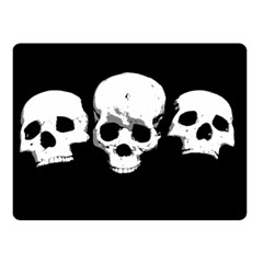 Halloween Horror Skeleton Skull Double Sided Fleece Blanket (small)  by HermanTelo