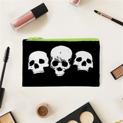 Halloween Horror Skeleton Skull Cosmetic Bag (xs) by HermanTelo