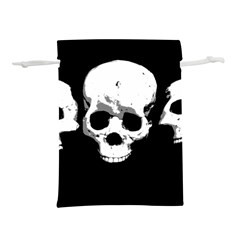 Halloween Horror Skeleton Skull Lightweight Drawstring Pouch (l)