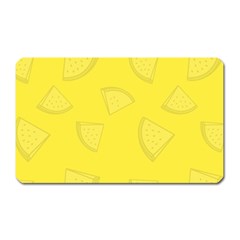 Yellow Pineapple Background Magnet (rectangular) by HermanTelo