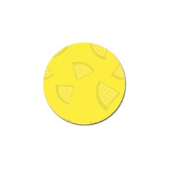 Yellow Pineapple Background Golf Ball Marker by HermanTelo