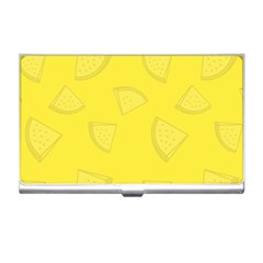 Yellow Pineapple Background Business Card Holder by HermanTelo