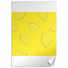 Yellow Pineapple Background Canvas 12  X 18 