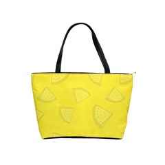 Yellow Pineapple Background Classic Shoulder Handbag