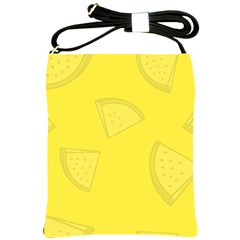 Yellow Pineapple Background Shoulder Sling Bag