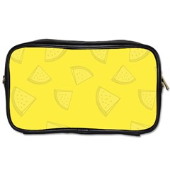 Yellow Pineapple Background Toiletries Bag (one Side)