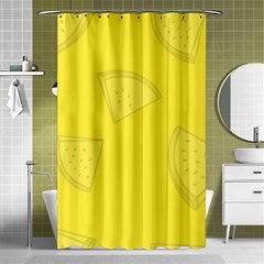 Yellow Pineapple Background Shower Curtain 48  X 72  (small) 