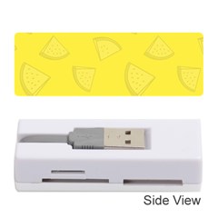 Yellow Pineapple Background Memory Card Reader (stick)