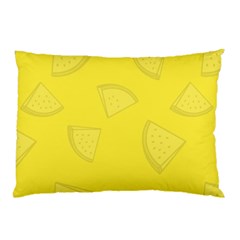 Yellow Pineapple Background Pillow Case (two Sides)