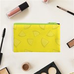 Yellow Pineapple Background Cosmetic Bag (XS) Back