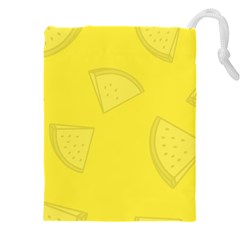 Yellow Pineapple Background Drawstring Pouch (4xl) by HermanTelo