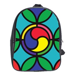 Colors Patterns Scales Geometry School Bag (large) by HermanTelo