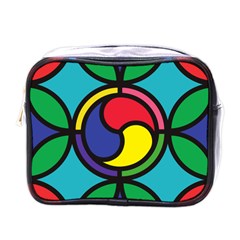 Colors Patterns Scales Geometry Mini Toiletries Bag (one Side) by HermanTelo