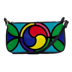 Colors Patterns Scales Geometry Shoulder Clutch Bag