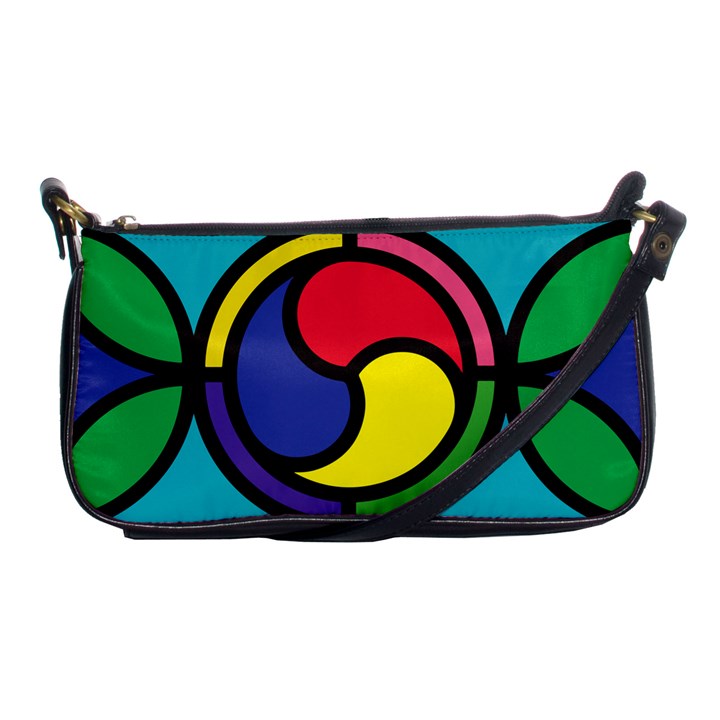 Colors Patterns Scales Geometry Shoulder Clutch Bag