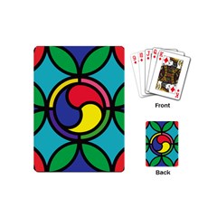 Colors Patterns Scales Geometry Playing Cards Single Design (mini) by HermanTelo