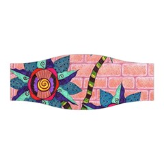 Brick Wall Flower Pot In Color Stretchable Headband by okhismakingart