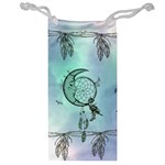 Dreamcatcher With Moon And Feathers Jewelry Bag Front