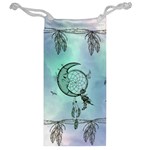 Dreamcatcher With Moon And Feathers Jewelry Bag Back