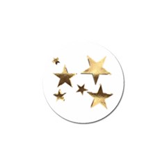 Stars Faux Gold Elegant Starry Festive Christmas Pattern Golf Ball Marker by yoursparklingshop