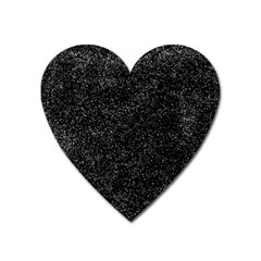 Elegant Black And White Design Heart Magnet by yoursparklingshop