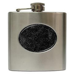 Elegant Black And White Design Hip Flask (6 Oz) by yoursparklingshop