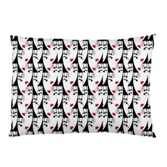 Cartoon Style Asian Woman Portrait Collage Pattern Pillow Case (two Sides) by dflcprintsclothing