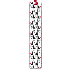 Cartoon Style Asian Woman Portrait Collage Pattern Large Book Marks by dflcprintsclothing