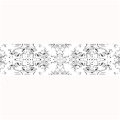 Black And White Decorative Ornate Pattern Large Bar Mats by dflcprintsclothing