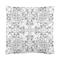 Black And White Decorative Ornate Pattern Standard Cushion Case (two Sides) by dflcprintsclothing